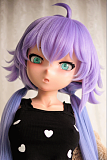 BCDOLL 【NSシリーズ】N01Aヘッド あやか （Ayaka） 146cm Cカップ  シルバーグレーヘア うさ耳付き アニメ風リアルドール フルシリコン製 カスタマイズ可能