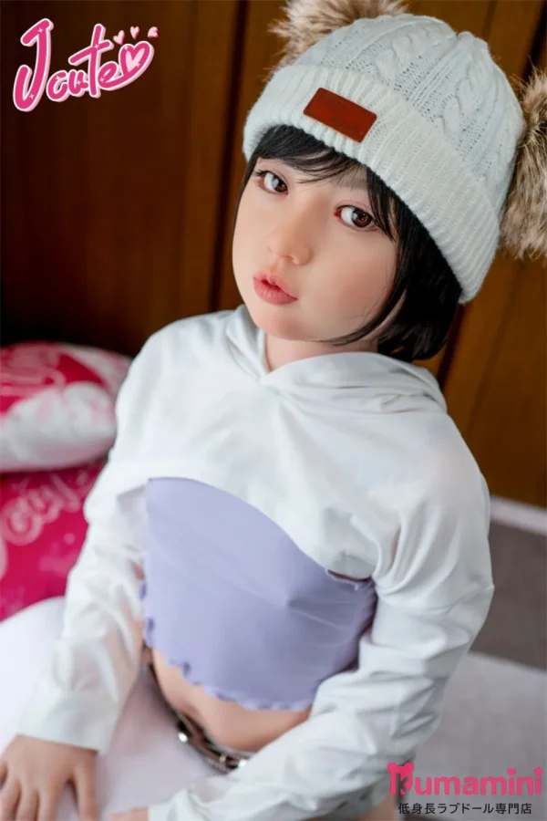 J-cute 128cm  AGB08 衣音ヘッド ショートヘア 無垢な瞳を持つ美少女 ルームウェアスタイル フルシリコン製ダッチワイフ