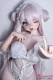 Elsababe RAD026 竹内由紀 正面上半身 純白な衣装 薄ピンクのロングヘア リアルラブドール