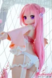 MWGirl 桃桃 85cm 後ろ姿 袖付き衣装 後ろを見る姿勢 白の下着付ラブドール