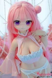 MWGirl 桃桃 85cm バスト大 アニメ風ラブドール 正面上半身 ピンクヘア 可愛い笑顔