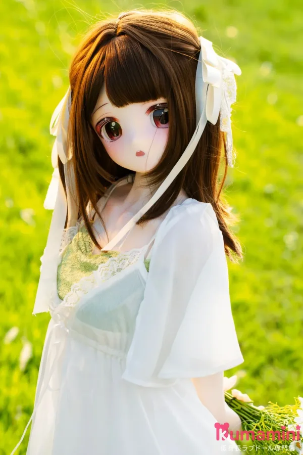 XYGO 141cm Cカップ R02ヘッド ブラウンヘア 大きな瞳を持つ二次元美少女 清楚系アニメラブドール 宣伝写真はシリコンヘッド＋TPEボディ カスタマイズ可能