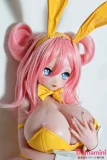 Elsababe 莫莉 AHR018 130cm イエローバニー衣装を着た美少女 ピンクヘア アニメラブドール