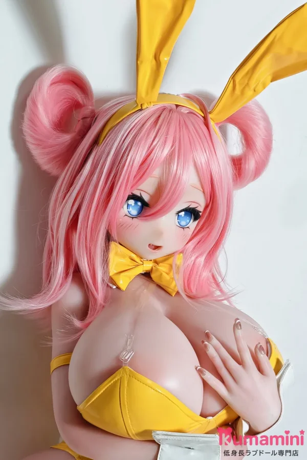 Elsa Babe AHR018 莫莉ヘッド 130cm 爆乳 ピンクヘア バニーガールスタイル セクシー二次元美少女 フルシリコン製ラブドール 宣伝画像は130cm L ピンク肌