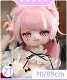 MW Girl(魔物姫) 里奈ヘッド 70cm 金髪の可愛いラブドール 宣材写真はシリコン製ボディ 宣材写真と同じ制服も付属