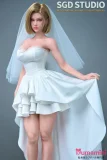 SGD-008 62cm ブルーアイ 純白ドレスを着た美少女 二次元ダッチワイフ ドレスを引き上げる姿