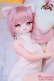MOZU 二分 愛莉 アニメラブドール ピンク髪 横寝姿 正面顔 おとなしい雰囲気