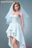 SGD-008 62cm ウェディングドレス姿の美少女 二次元ラブドール 金髪スタイル