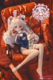 Croissant Doll B02 拉菲 うさ耳アクセ ソファーに座る姿 アニメラブドール 美脚アピール