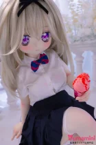 MW Girl(魔物姫)  115cm 瑠瑠香 銀髪ロングヘア 紫瞳 かわいい二次元ダッチワイフ 宣伝画像はフルシリコン製 バスト大
