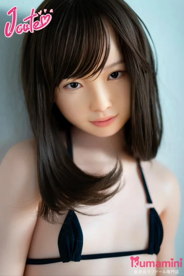 J-cute 149cm AGD01 澪（ミオ）バスト平 黒髪 ショートホープ セクシービギニースタイル リアルラブドール フルシリコン製 カスタマイズ可能