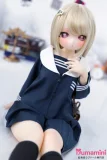 XYGO 90cm 学生服スタイル 金髪 90cm AAカップ 床に座ってる姿 リアルダッチワイフ