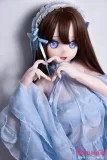 Elsababe 140cm 水城理沙 指でハートポーズをとる姿 フリルデザインの衣装を着たダッチワイフ 