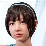 J-cute シームレス 153cm Bカップ AGE02 結月（ゆずき）ヘッド フルシリコン製  ニットワンピース ショートヘア  ルームスタイル リアル美少女ダッチワイフ