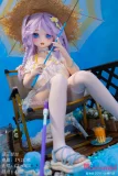 wmdoll 141cm GE001 椅子に座る姿 釣竿を持つ姿 生足アピール 二次元ラブドール