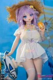 WMDOLL ブルーアイ GE-001 141cm 花飾り付きラブドール 正面全身 サマースタイルのダッチワイフ 
