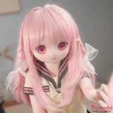XYGO 90cm AAカップ 結衣（ユイ）金髪 和風コーデの二次元美少女 可愛いラブドール 宣伝写真はソフトビニールヘッド＋TPEボディ 宣伝写真と同じ衣装も付属 カスタマイズ可能