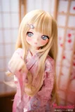 XYGO 結衣 90cm AAカップ ロングヘア アニメ風ラブドール ピンクの和風衣装着用 正面上半身