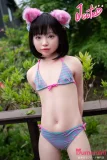 Jcute AGB37 幼澪 縞模様の水着姿 正面上半身 半裸姿 リアルダッチワイフ 可愛いポーズ