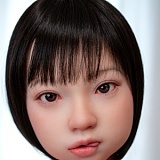 J-cute 137cm AAカップ GB28ハニー リアル風ダッチワイフ 黒瞳の少女 ブラウンロングヘア フルシリコン製