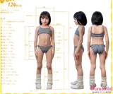 J-cute 124cm  AGB37幼澪ヘッド ショートボブ 猫耳アクセサリー付き セクシー水着姿 フルシリコン製 口開閉機能付き カスタマイズ可能