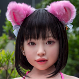 J-cute 124cm  AGB37幼澪ヘッド ショートボブ 猫耳アクセサリー付き セクシー水着姿 フルシリコン製 口開閉機能付き カスタマイズ可能