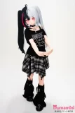 小暗 XYGO 145cm ツインテールスタイル リラックスポーズ 可愛いアニメ顔 リアルラブドール ゴシックコーデ