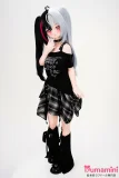 XYGO 小暗 145cm ブラック＆シルバーヘア クールな衣装 赤い瞳 リアルダッチワイフ