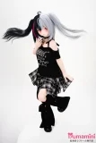 XYGO 145cm 小暗 ツートンカラーのロングヘアを持つラブドール アニメ美少女 立ちポーズ 正面