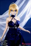 金髪スタイル GUAVADOLL F04ヘッド 147cm ドレス姿 アニメヒロインラブドール