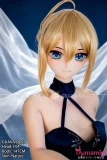 GUAVADOLL F04 147cm 青いドレス着用 アホ毛を持つ美少女 アーサー王 コスプレラブドール