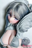 Elsababe AHR017 浅野塔莉 144cm 谷間アピール シルバーグレーヘア 可愛いアニメ顔 二次元ダッチワイフ
