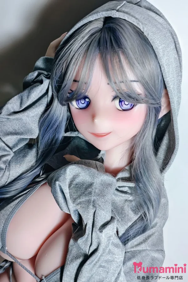 Elsa Babe 144cm AHR017 浅野塔莉Asano Tari シルバーグレーヘア パープルアイ 可愛いアニメ美少女 二次元風ラブドール 宣伝写真はピンク肌 144cm-M