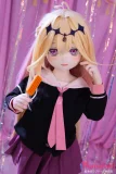 MWGirl 115cm 路路可 バスト中 アイスを持つ美少女 金髪 学園風ラブドール 正面顔