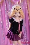 115cm 小柄ボディ スレンダースタイル 可愛いアニメフェイス 指さしポーズ リアルセックスドール