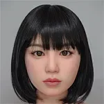 J-cute 128cm AGB37 幼澪ヘッド 黒髪ロング 黒いタンクトップスタイル リアルラブドール フルシリコン製