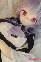 XYGO 141cm Cカップ R04薇薇安 二次元アニメ風 赤い瞳の少女ドール 可愛い紫髪ロングヘアラブドール 宣伝写真はシリコンヘッド＋TPEボディ