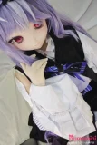 二次元少女ドール アニメ顔紫髪少女ドール