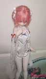ピンク髪と青い瞳の二次元風ドール アニメ顔リアルドール