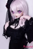 Elsababe 花守薰 140cm 等身大ラブドール 黒レース衣装 スレンダーボディ ピンク肌