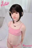 Jcute 未陽 リアルドール 128cm ピンクの下着姿 正面上半身 可愛い美少女 ショートヘア