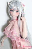 Elsababe 144cm AHR027 金枝汐 銀髪ロング セクシー姿 アニメ風ラブドール 透け通る衣装 上半身