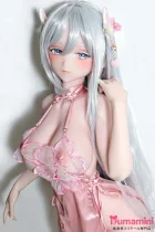 Elsa Babe 144cm  AHR027 金枝汐Kaneda Shioヘッド 銀髪ロング アニメ風 セクシー衣装 フルシリコン製 二次元ラブドール カスタマイズ可能