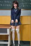 HSDOLL 142cm Cカップ M15 花仙子 ロングヘア フラワークラウン ブルーとホワイトのレースランジェリー フルシリコン製 リアルラブドール 掲載画像は植毛仕様 同じ衣装付き