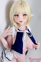 Elsa Babe 140cm M RAD053 朝比奈小枝Asahina Sae 金髪ショート エルフ耳付き セクシー衣装の美少女 可愛いアニメラブドール 宣材写真は140cm M ピンク肌 ボディー選択可能