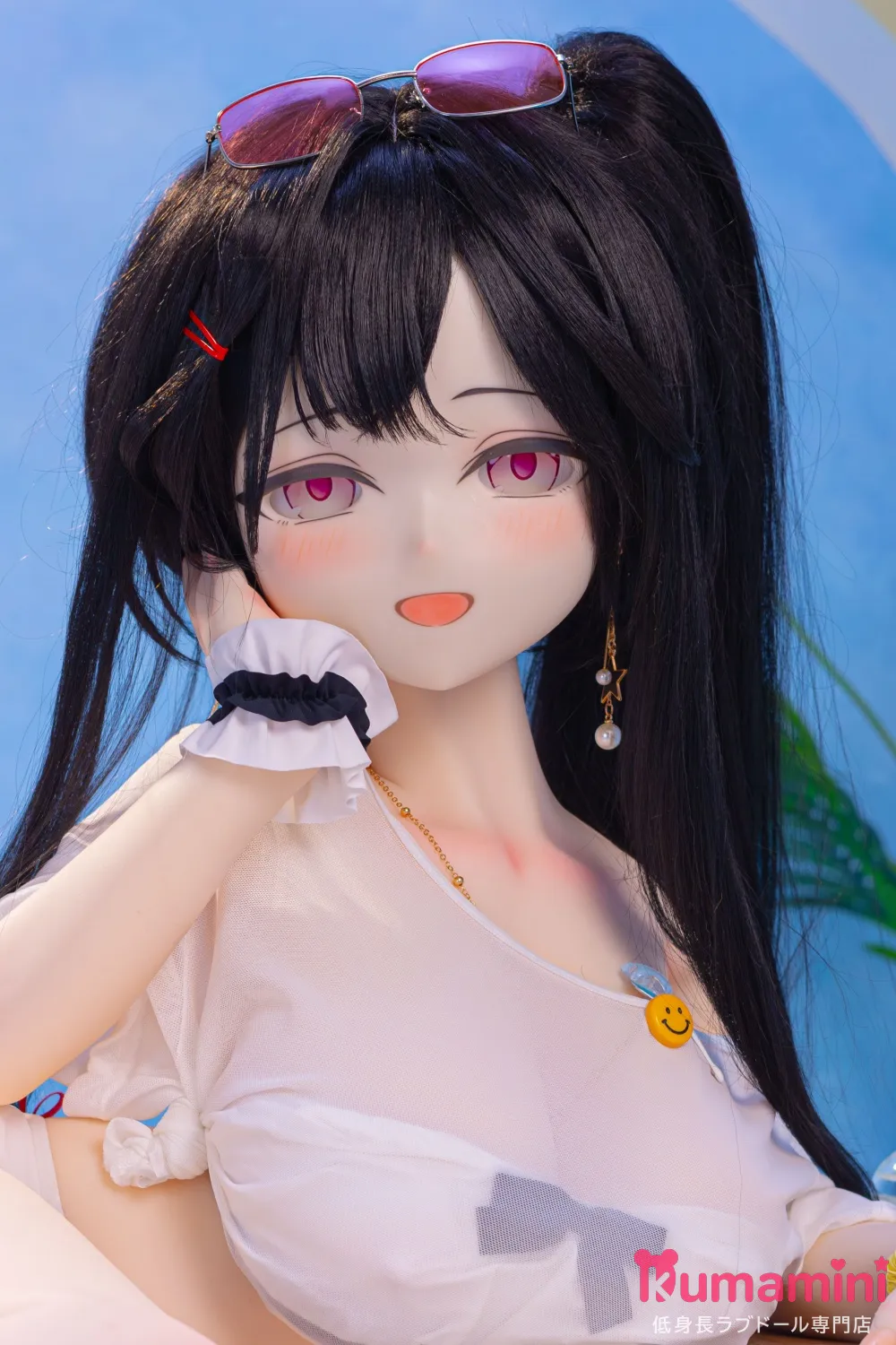 MW Girl(魔物姫)  121cm 木西子 黒髪ロング 水着美少女 サングラス付き フルシリコン製 二次元ラブドール 宣伝画像はバスト大ボディ カスタマイズ可能