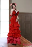 赤ドレスラブドール 正面立ち姿 70cm アリス Mini Doll