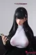 【先行予約 11月発送予定】Otaku Doll 65cm 月桜 白のハイネックと黒のスカート 巨乳美少女 PUヘッドとシリコンボディ アニメ系ダッチワイフ