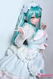 浅羽夏子 側面イメージ メイド服を着たラブドール