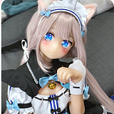 Aotume Doll #137 ルルカヘッド 145cm Bカップ アニメコス 二次元ラブドール 宣伝画像はシリコンヘッド＋TPEボディ 素材選択可能